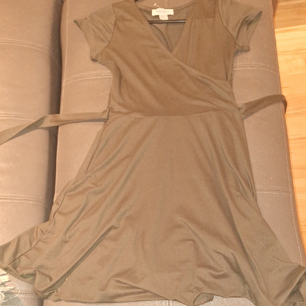 Green Wrap Dress